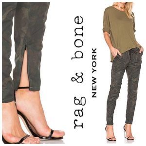 rag & bone Green Camo Pants